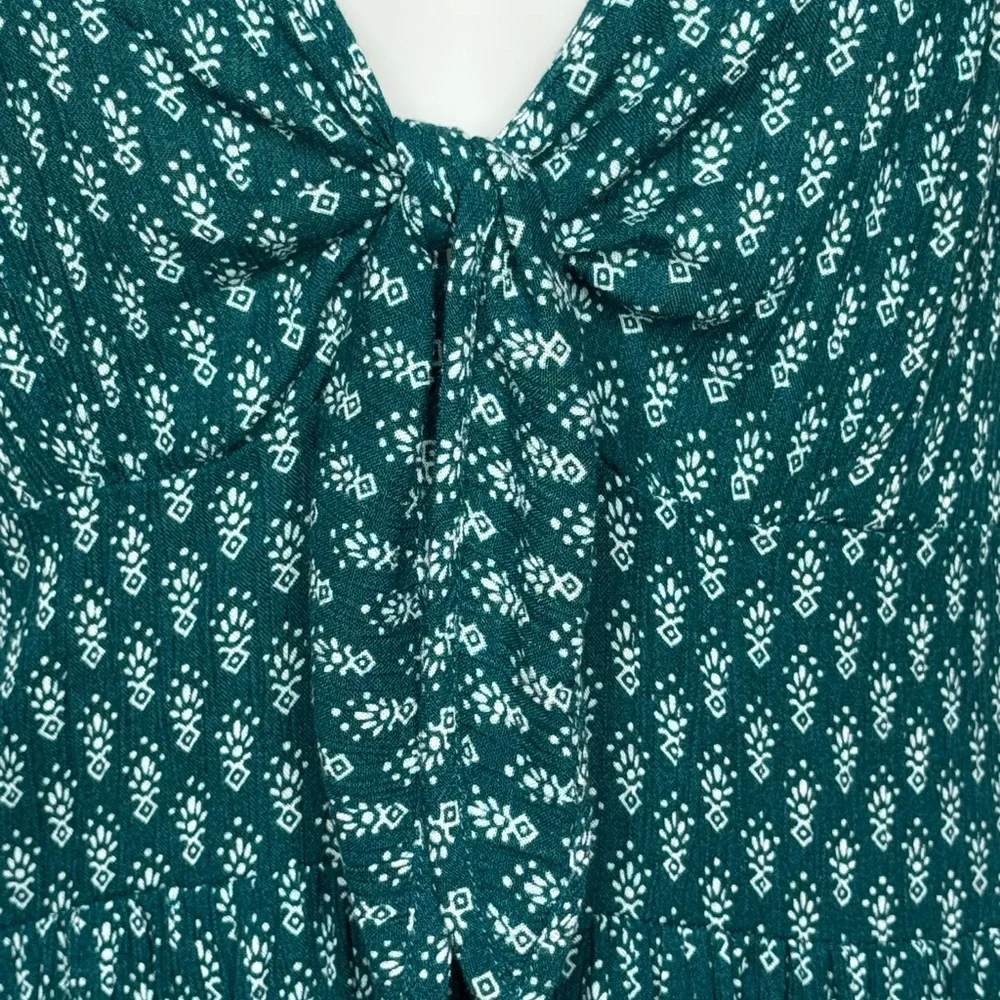 2/$15💥Patrons of Peace Women's Smocked Green Spaghetti Strap Top Sz S Bin G - Picture 4 of 8